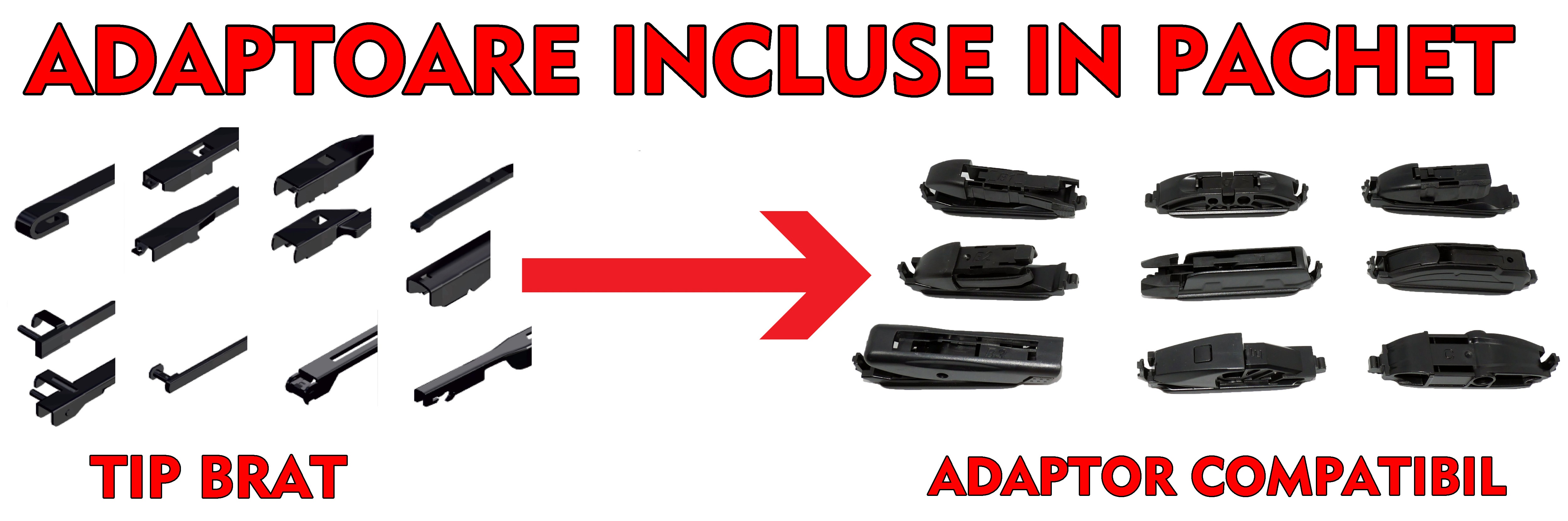 Set stergatoare auto AUDI A8 D3 (4E2, 4E8) din 2002-2010, Derby, din cauciuc siliconat rezistent